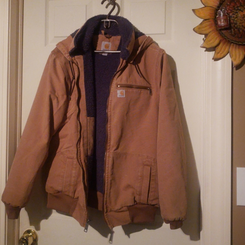 Carhartt Sandstone Sierra Jacket Sherpa-Lined